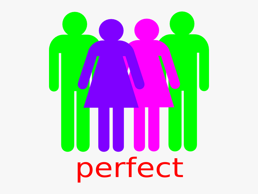 2 Boy And 2 Girl Stick Figures, Transparent Clipart