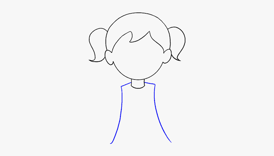 Pic Of Cartoon Girl - Cartoon, Transparent Clipart