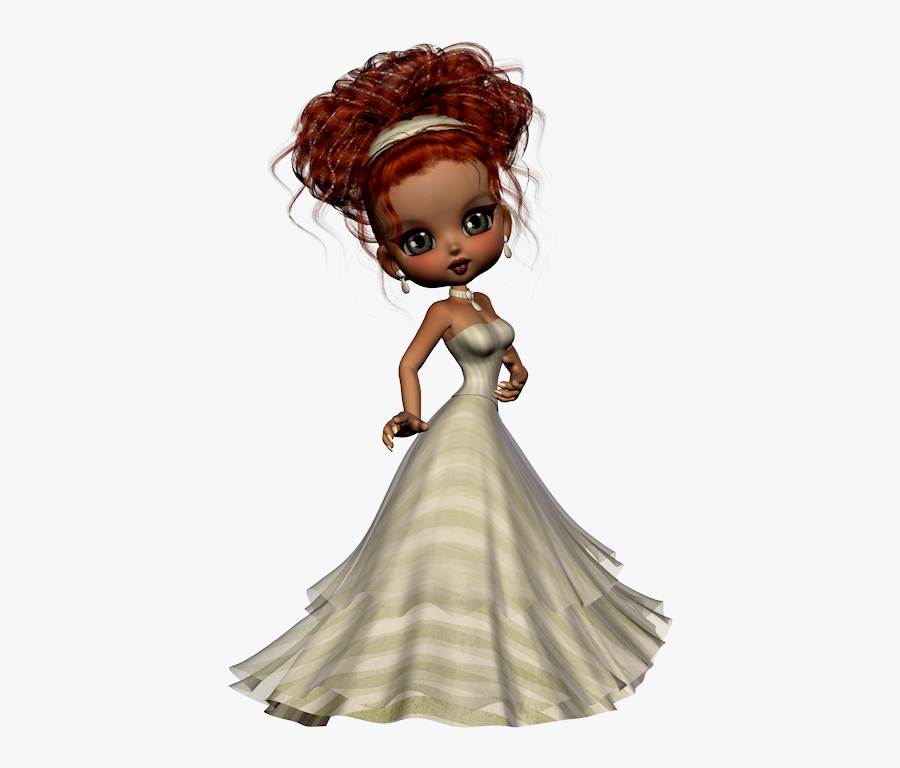 Mijn Psp Tubes Psp Poser Dolls Ball Gowns Png, Transparent Clipart