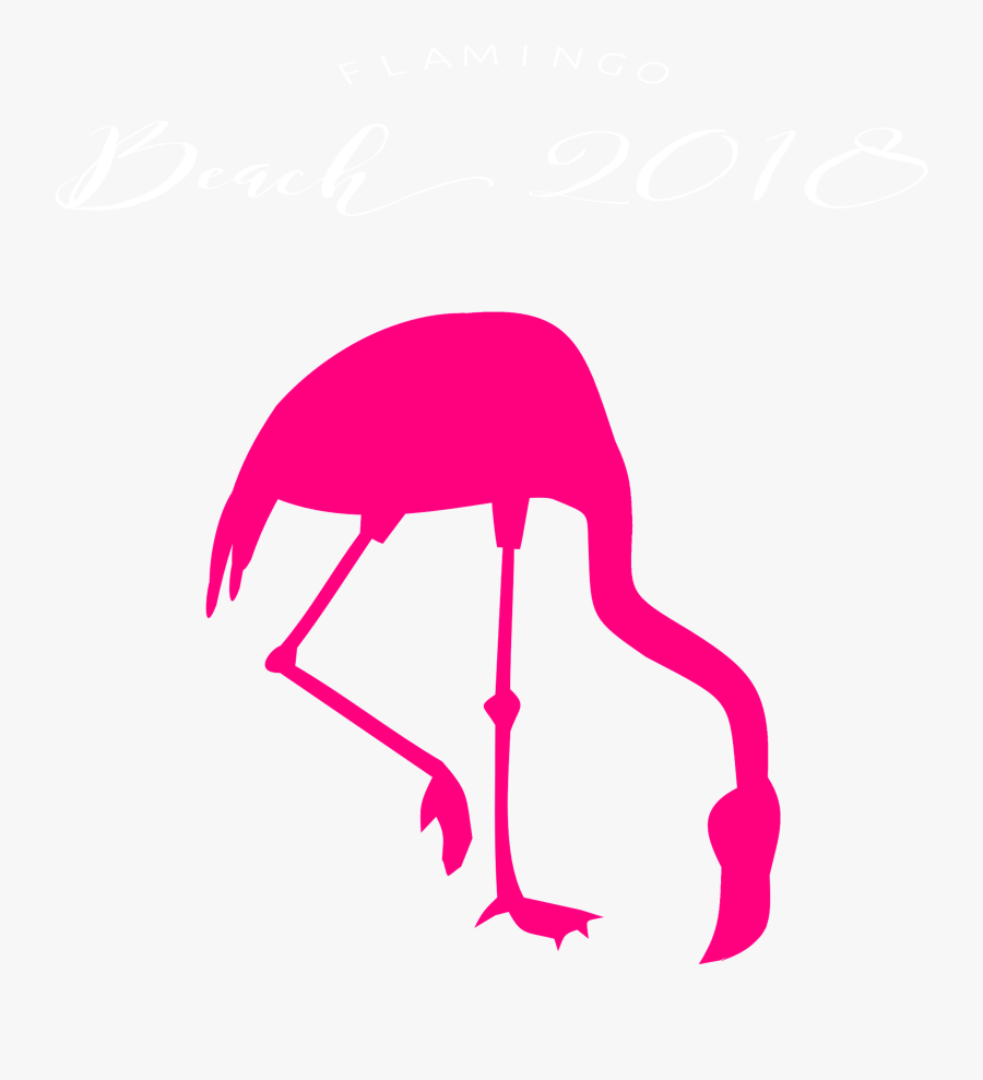 Flamingo Clip Beach - Flamingo Clip Art Pink, Transparent Clipart