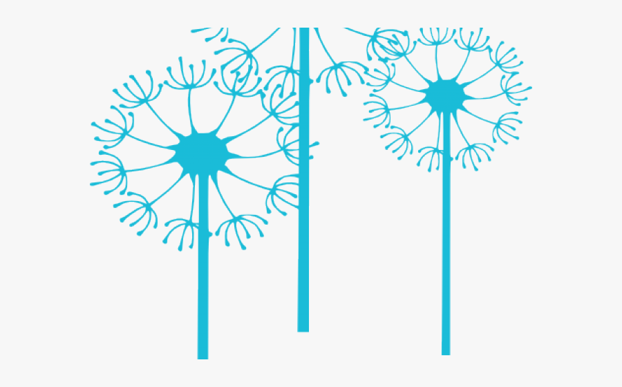 Dandelion Clipart Blue Dandelion - Blue Dandelion Clipart, Transparent Clipart