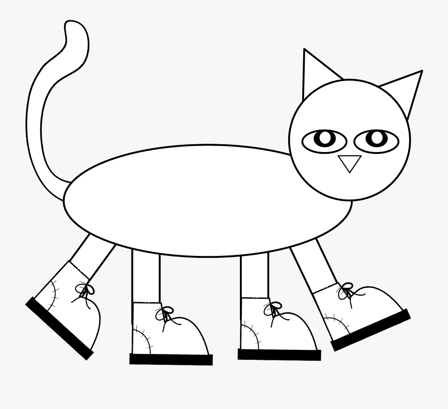 Transparent Pete The Cat Clipart - Pete The Cat Colouring, Transparent Clipart