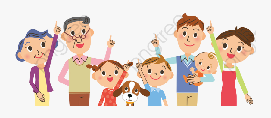 Cartoon Happy Family, Cartoon Clipart, Family Clipart, - Happy Family Png Cartoon, Transparent Clipart