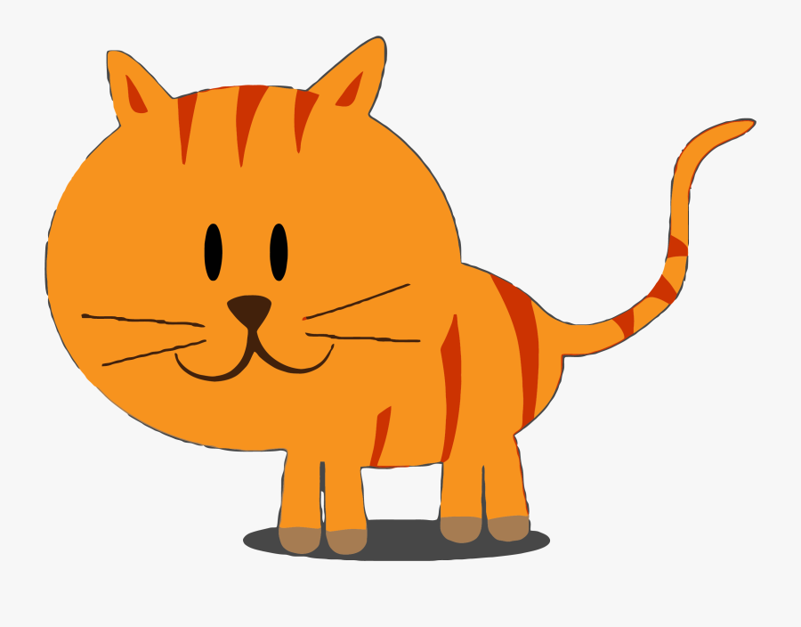 Hd Happy Kitty Cat Clipart Png - Orange Cats Clipart Png, Transparent Clipart