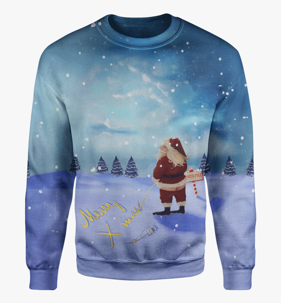 Clipart Christmas Jumper - Long-sleeved T-shirt, Transparent Clipart