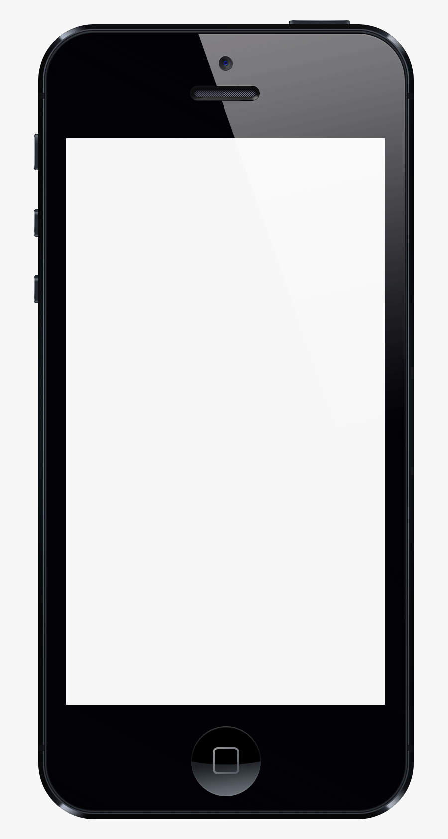 Smartphone Frame Png - Iphone 6 Clipart Black And White, Transparent Clipart