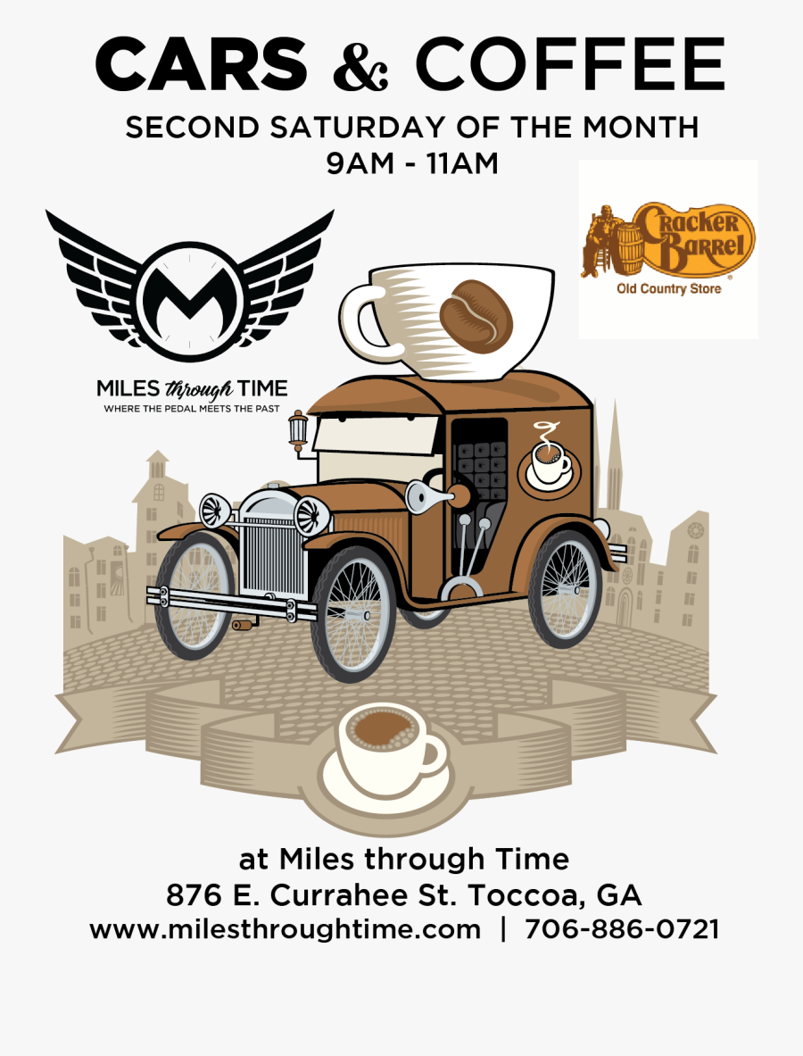 Cars And Coffee At Miles Through Time Automotive Museum - Cracker Barrel, Transparent Clipart