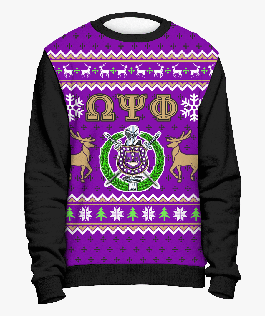 Transparent Ugly Sweater Clip Art - Omega Psi Phi, Transparent Clipart