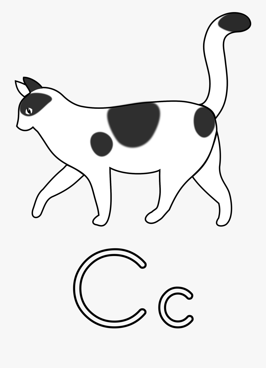 Cat Walking Clipart Black And White, Transparent Clipart