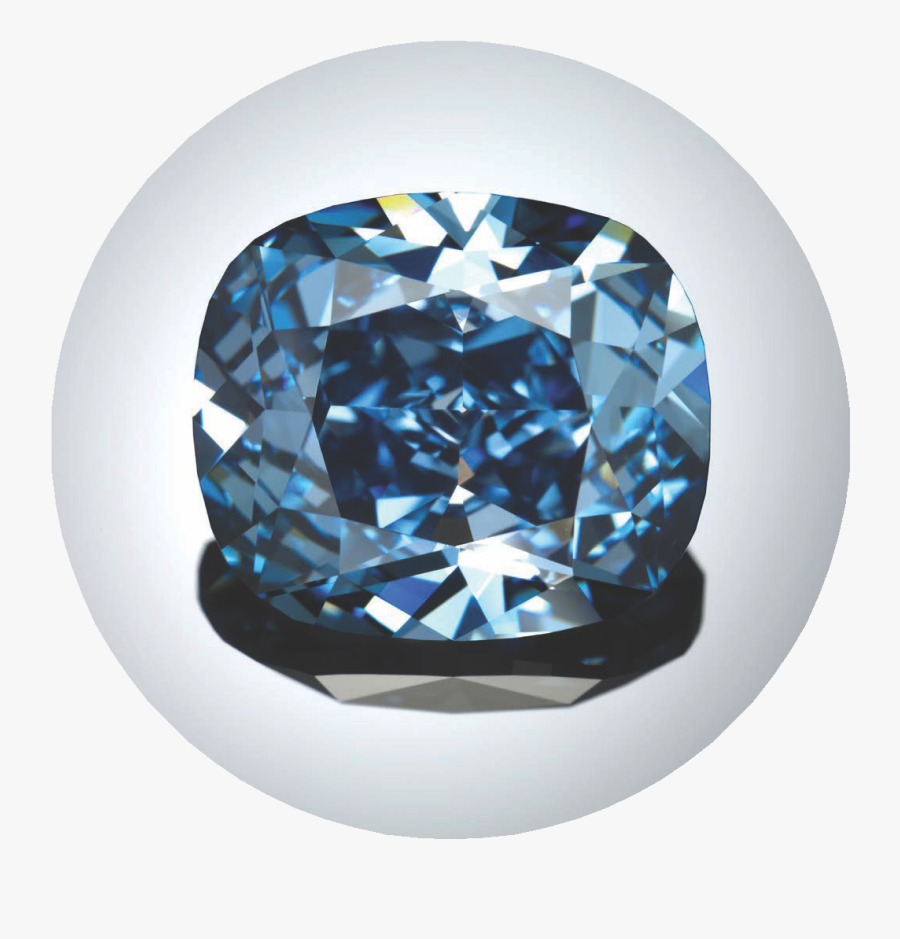 Blue County Diamond Natural Josephine Of Museum Clipart - Real Blue Diamond, Transparent Clipart