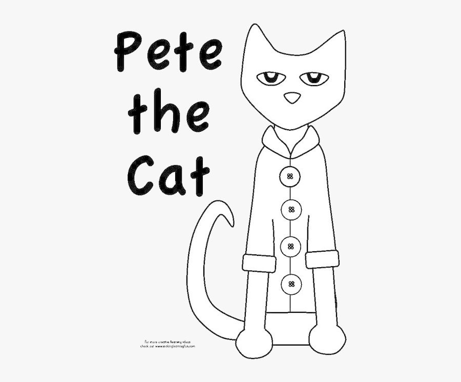 Pete The Cat Collection Of Free Head Clipart Aztec - Pete The Cat Clipart Black And White, Transparent Clipart