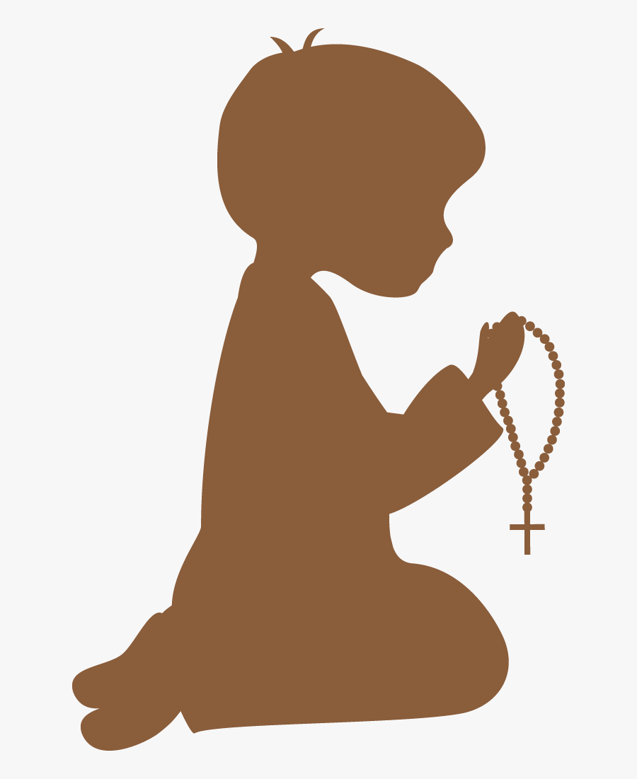 First Communion Silhouette, Transparent Clipart
