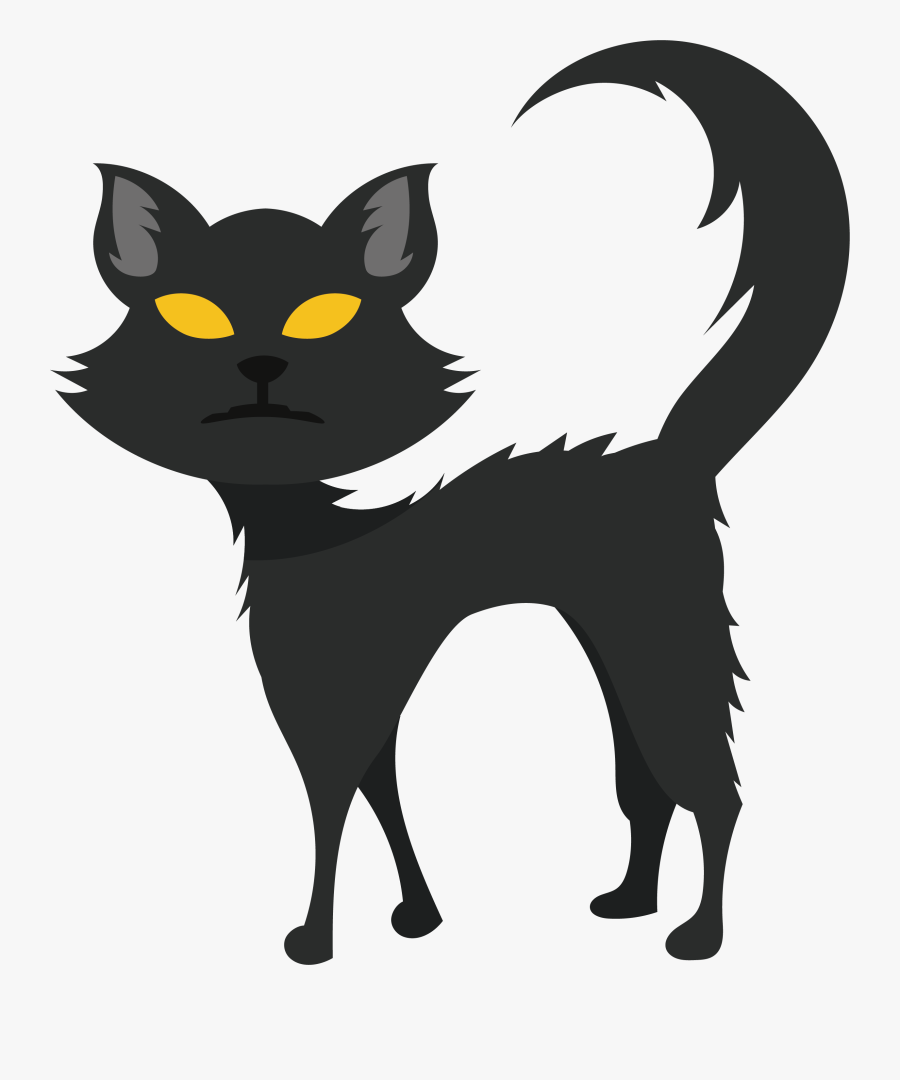 Transparent Black Cat Clip Art - Portable Network Graphics, Transparent Clipart