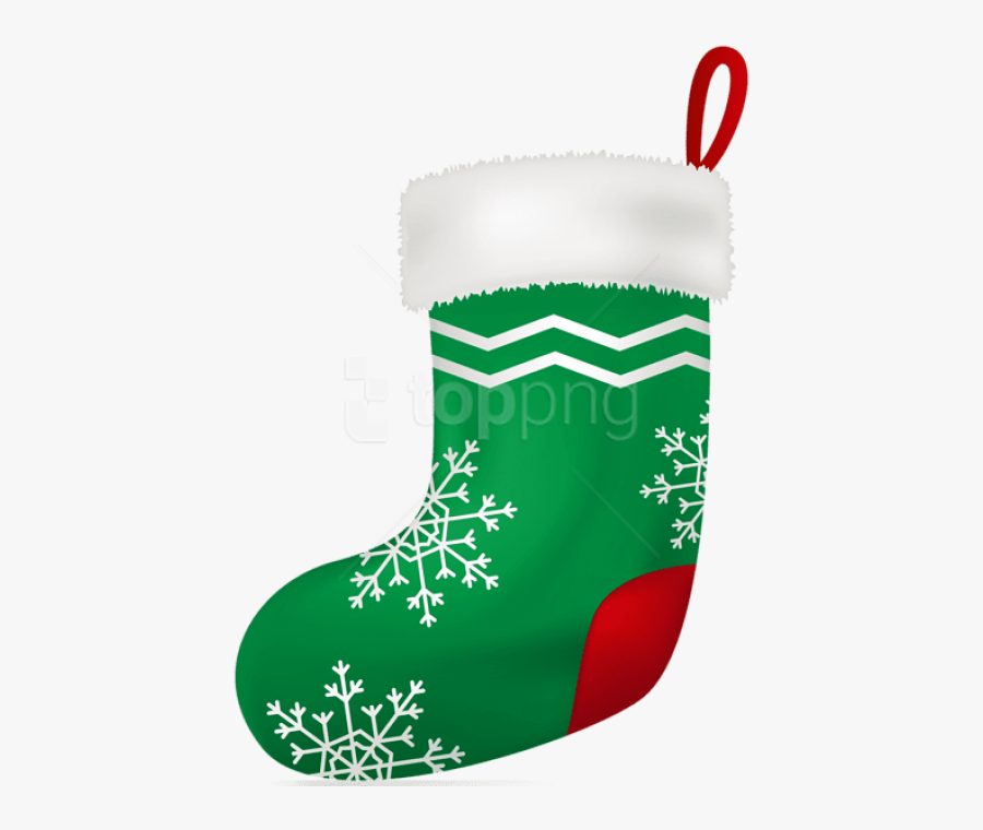 Christmas Green Stocking Png - Greenstocking Clipart , Free Transparent