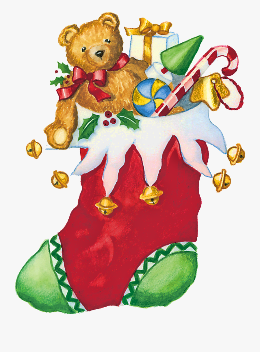 Christmas Stocking Clipart, Transparent Clipart