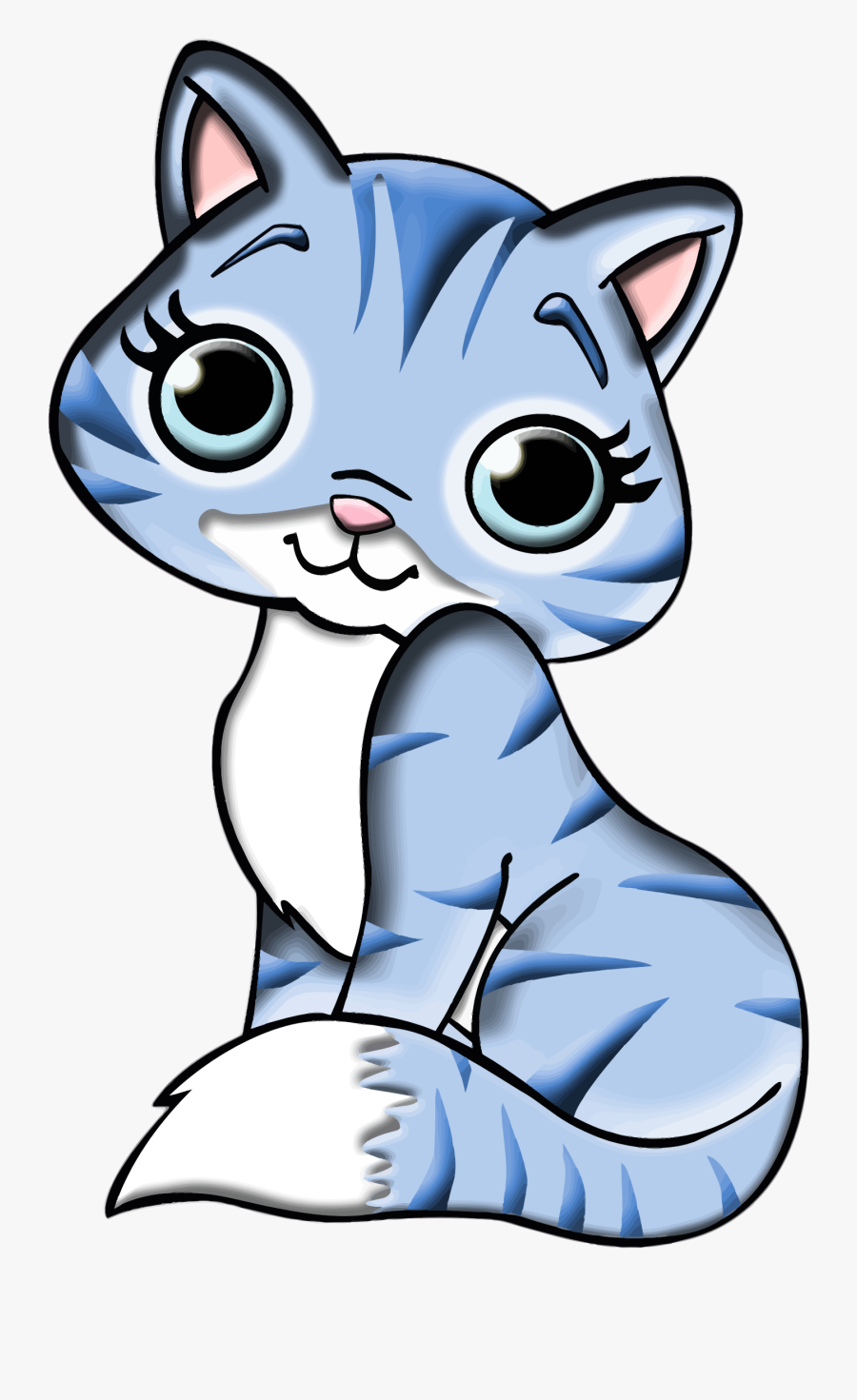 To Medium Sized Cats,felidae,head,clip Short Haired - Cat Clipart, Transparent Clipart