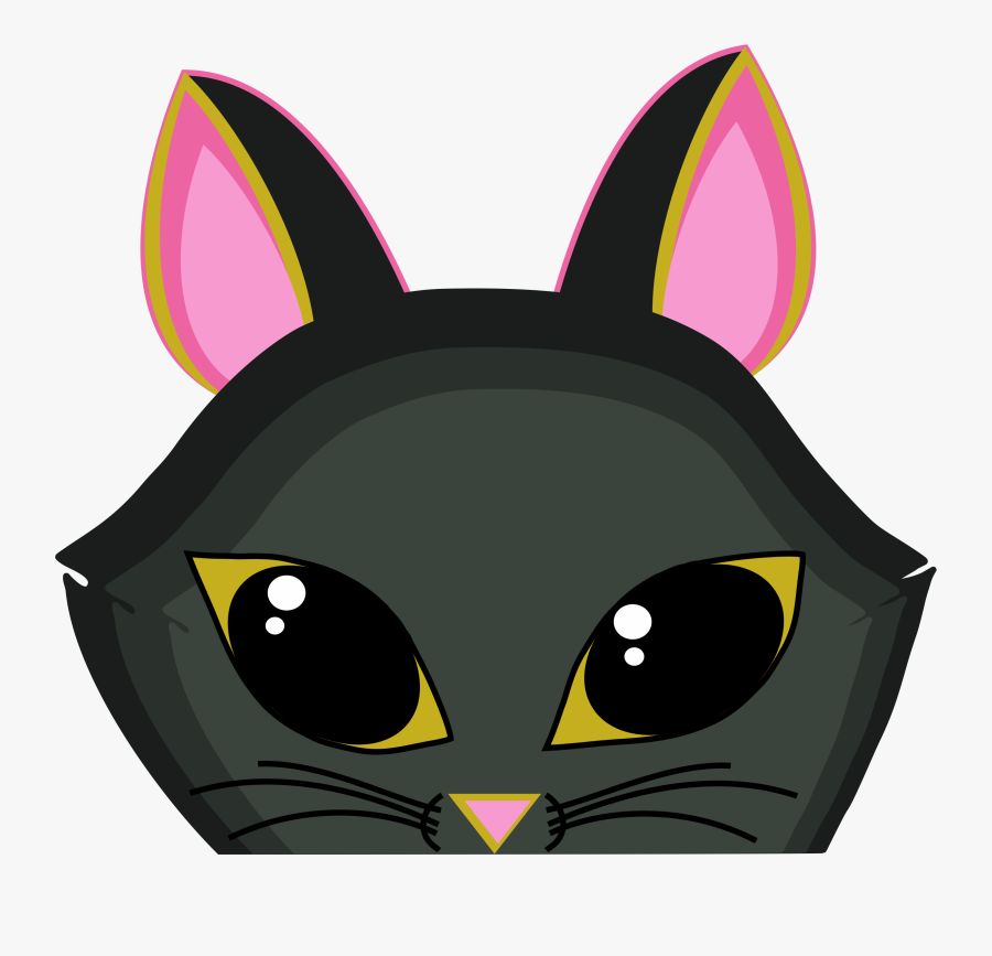 Transparent Peeking Png - Black Cat, Transparent Clipart