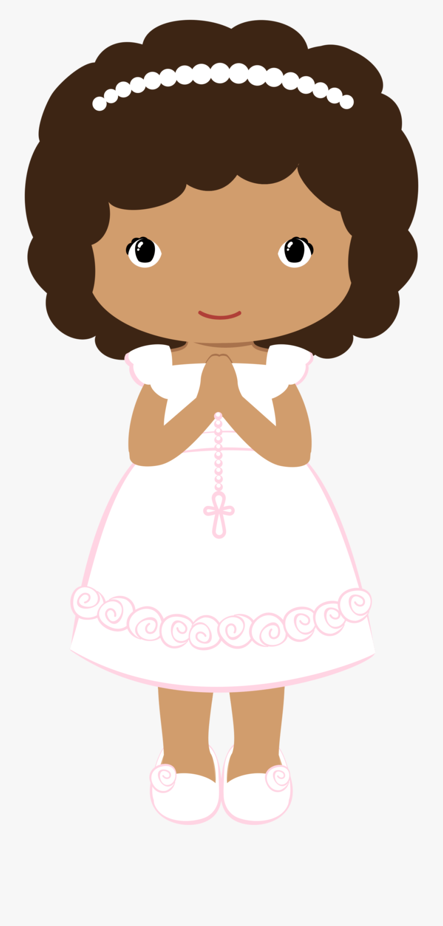 Girl First Communion Clipart, Transparent Clipart