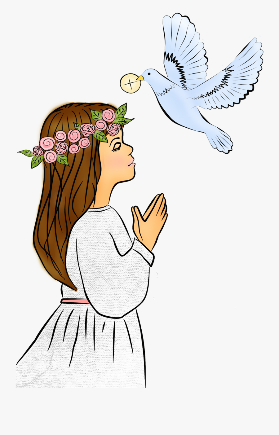 Niña Primera Comunión - First Holy Communion Clipart, Transparent Clipart