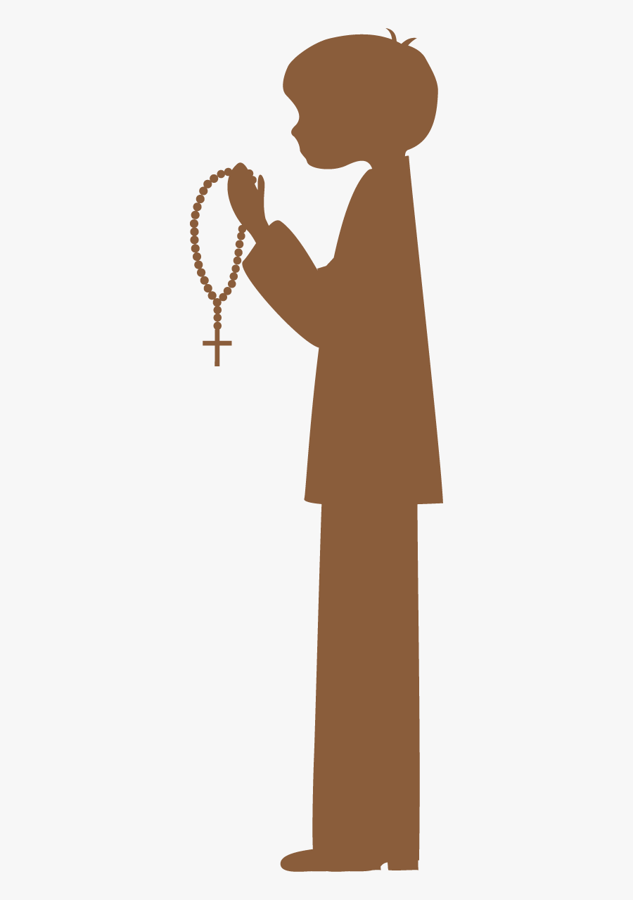 Clipart De Siluetas De Primera Comunión - Silueta Comunion Png, Transparent Clipart