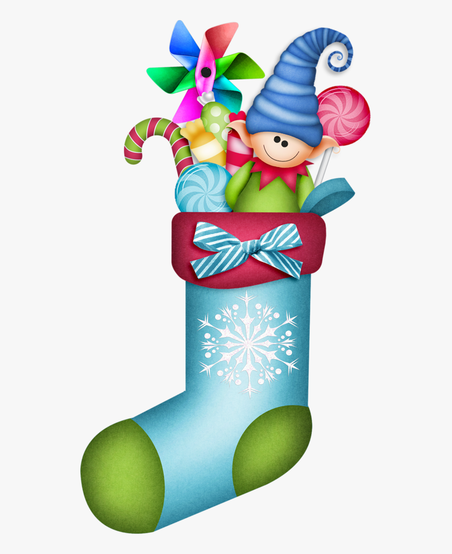 B *✿*elves On Overtime - Clipart Chaussette Noel, Transparent Clipart