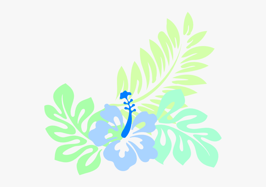 Hawaiian Blue Clip Art - Floral Design, Transparent Clipart