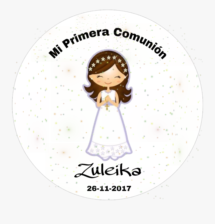 #mi Primera Comunión - Holy Communion Girl Clip Art, Transparent Clipart