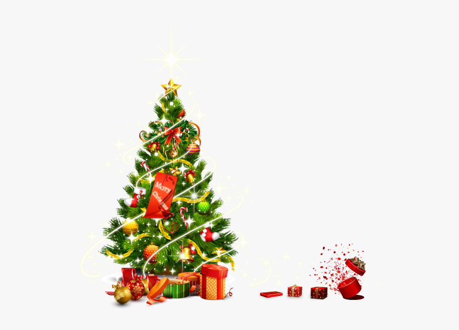 Xmas Tree Vector Png, Transparent Clipart