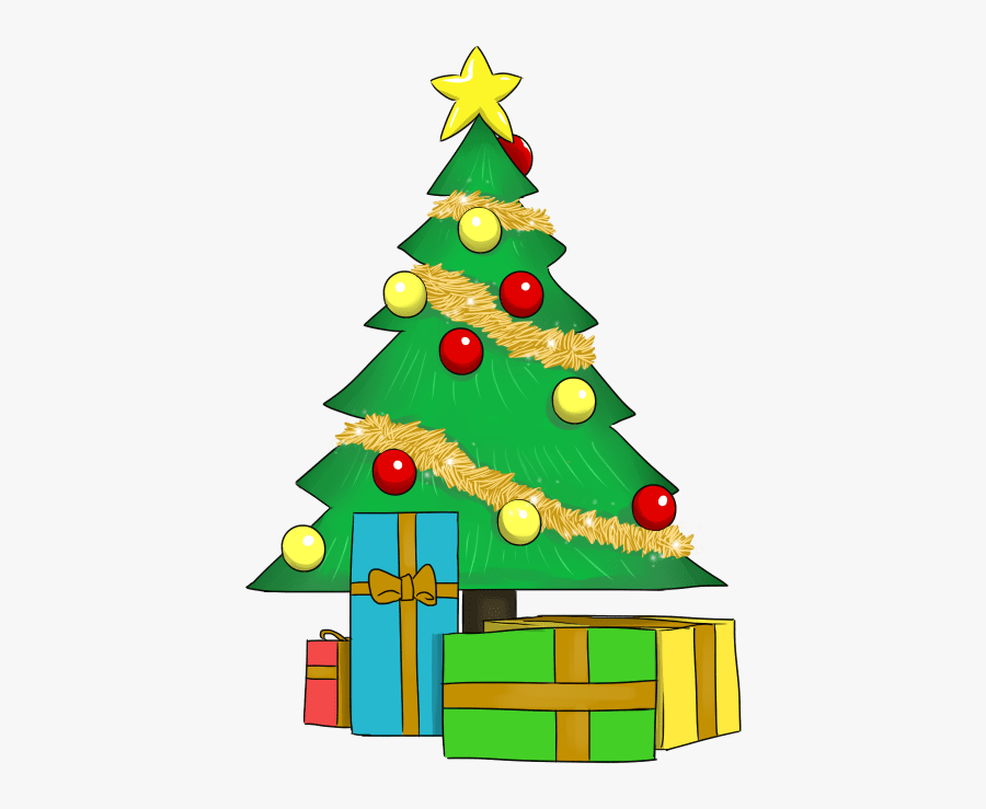 Thumb Image - Christmas Tree With Presents Clipart, Transparent Clipart
