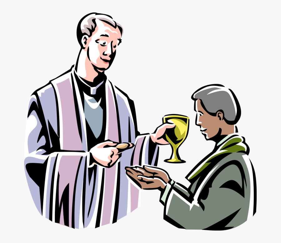Priest Serves Vector Image - Catholic Priest Clip Art, Transparent Clipart