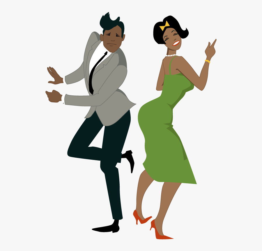 Robertacutsarug - Clipart Black Couple Dancing, Transparent Clipart