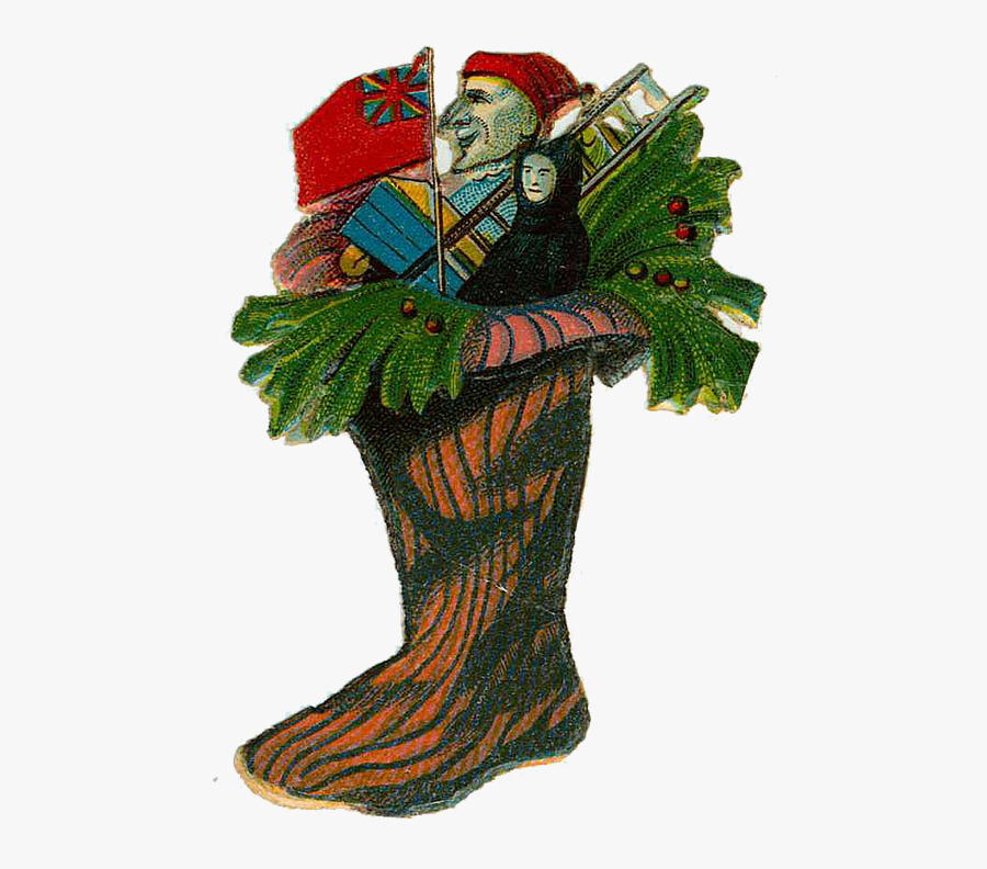 Christmas Stocking Clipart, Transparent Clipart