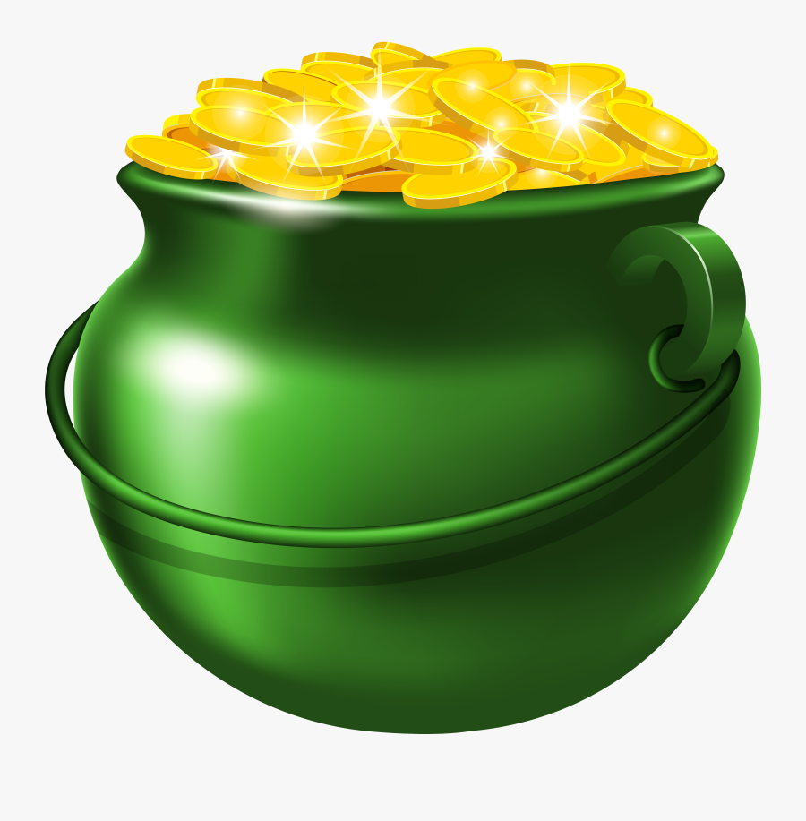 Related Coloring Pages - St Patricks Day Pot Of Gold, Transparent Clipart