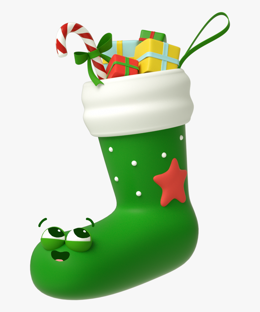 Christmas Stocking, Transparent Clipart