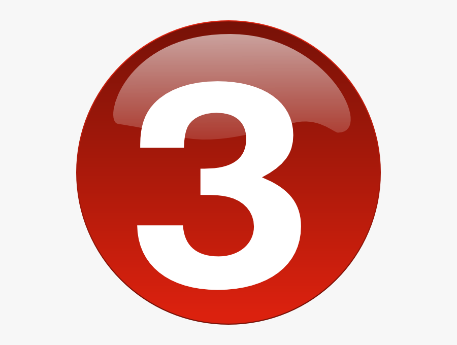 Bullet 3 Red 3 Svg Clip Arts - Tv3 Eesti Logo, Transparent Clipart