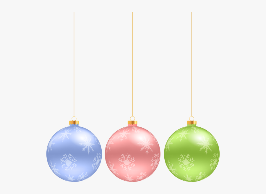 Christmas Hanging Ornaments Clip Art Image Hanging