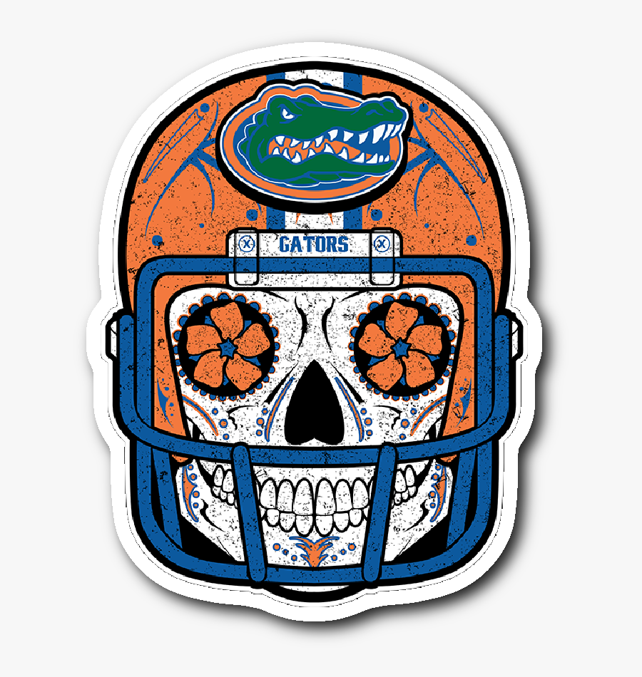 Gator Clipart Simple - Florida Gator Sugar Skull, Transparent Clipart