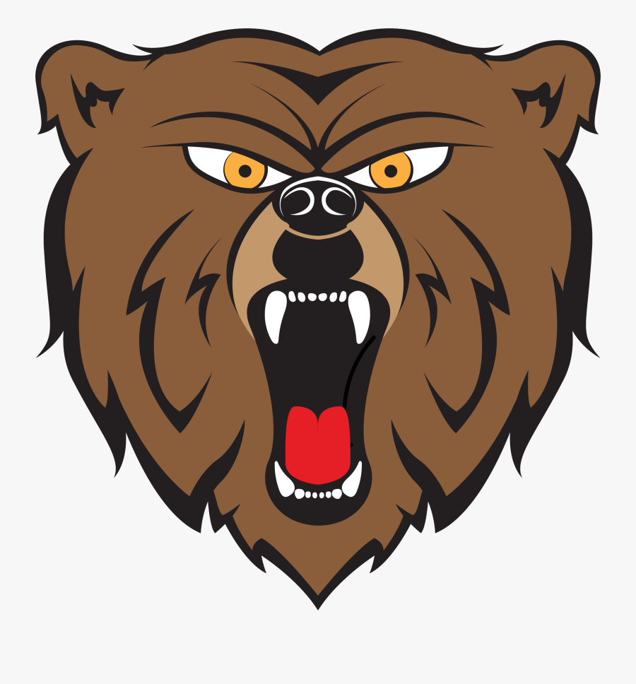 Bear By Hulmdesign Big - Clip Art Angry Bear, Transparent Clipart