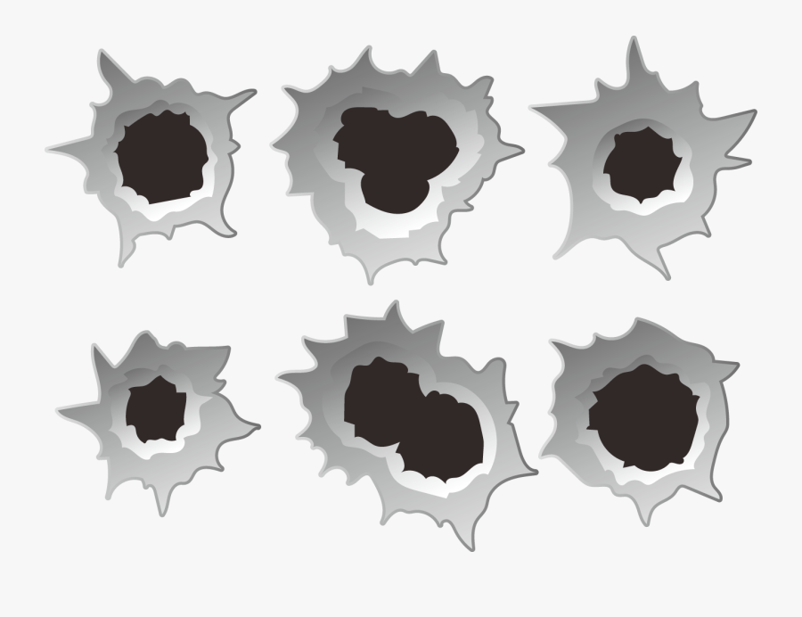 Bullet Euclidean Vector Clip Art - Vector Bullet Hole Png, Transparent Clipart