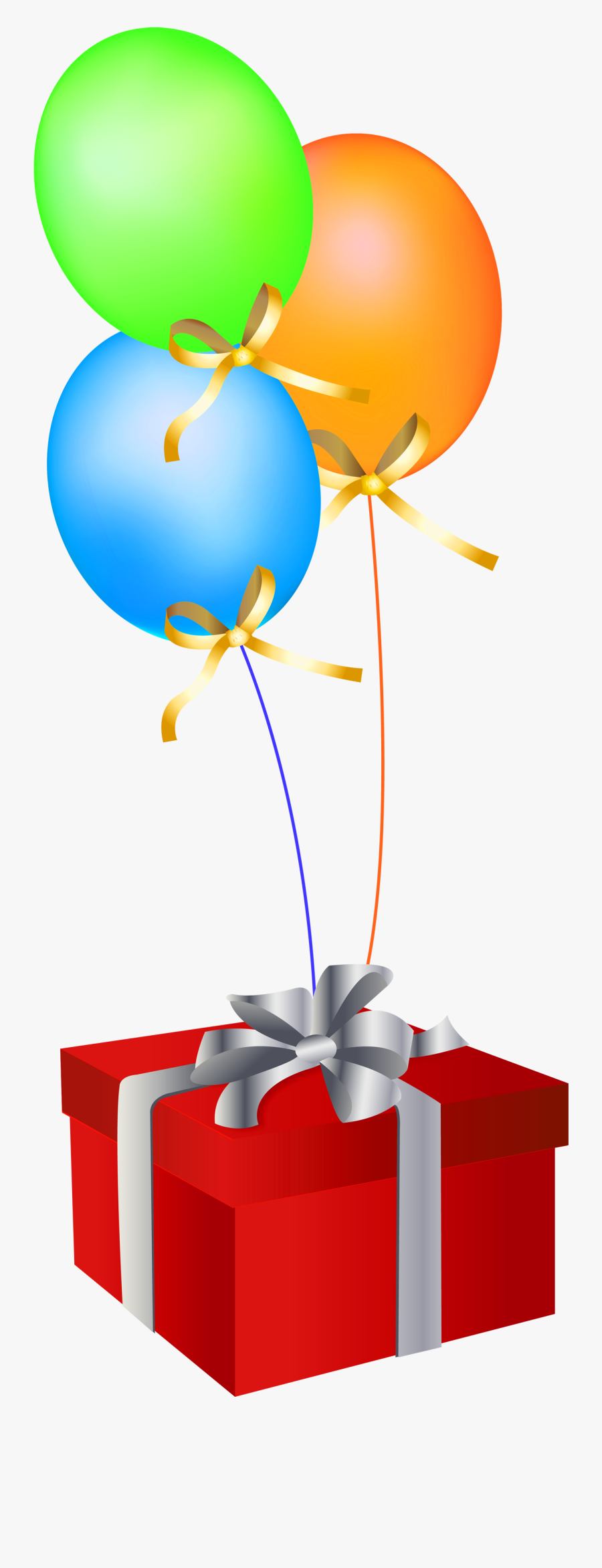 Clipart Balloons Presents - Balloons With Gifts Png, Transparent Clipart