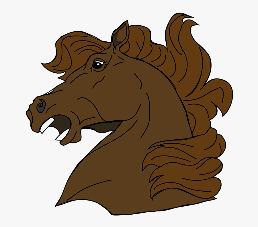 Horse Head Cartoon Png, Transparent Clipart