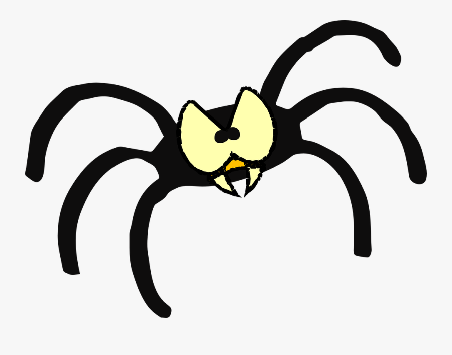 Spider Angry Cartoon Eyes Buy Clip Art Scary Clipart - Spider Clipart, Transparent Clipart