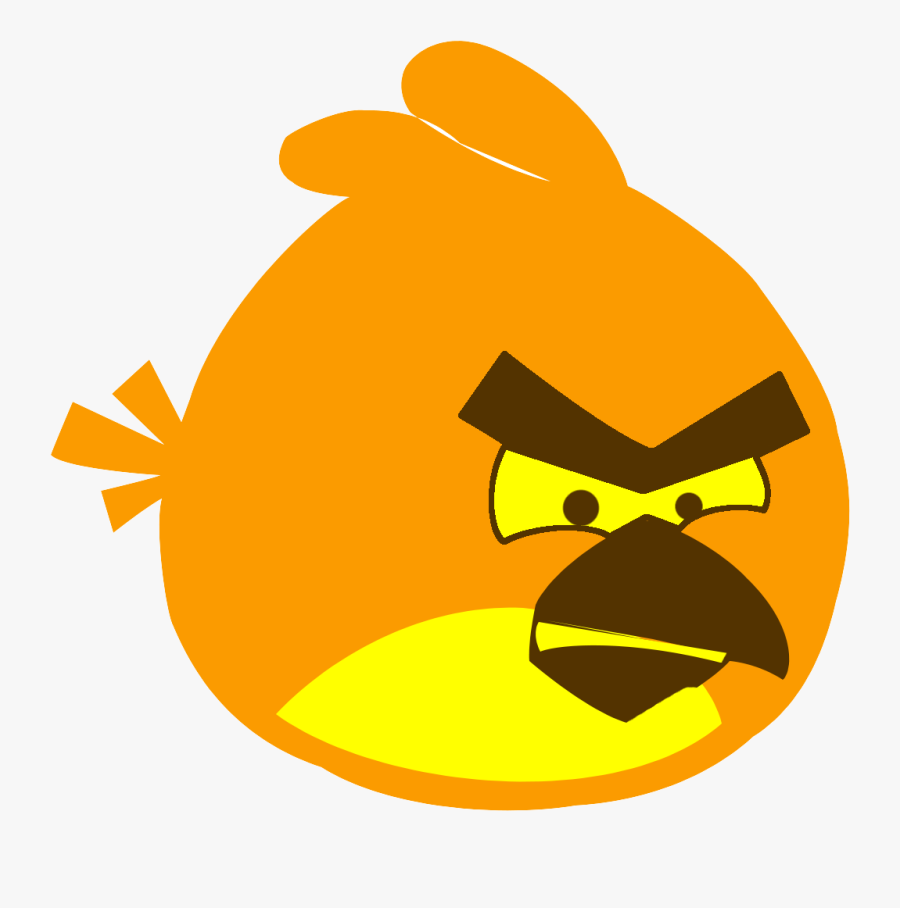 Red Angry Bird Halloween Pumpkin Template - Angry Birds, Transparent Clipart