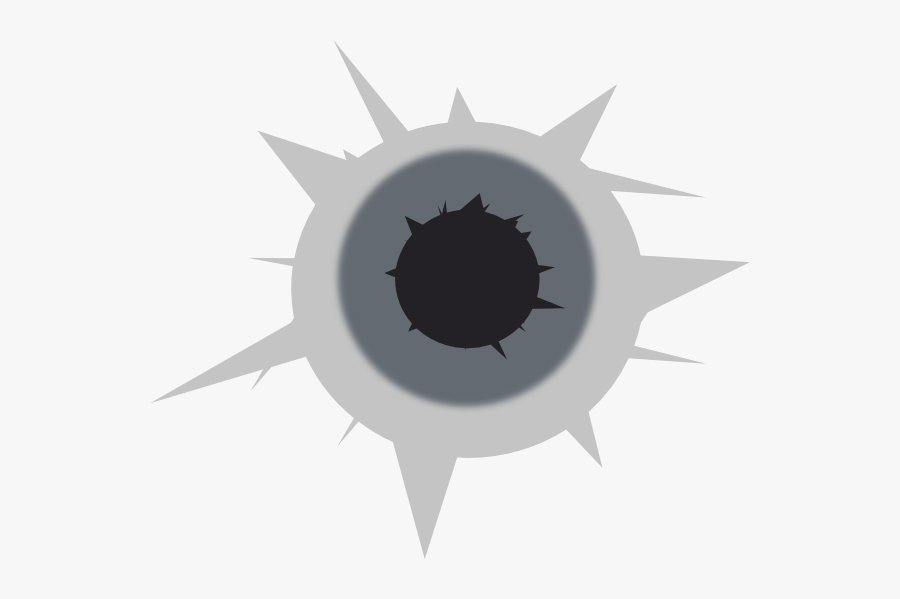 Big Bullet Hole Clipart - Bullet Hole Vector Png, Transparent Clipart