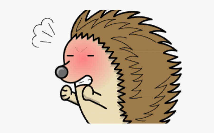 Mad Porcupine Cartoon, Transparent Clipart