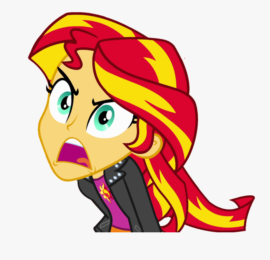Angry Clipart Angry Girl - My Little Pony Equestria Girls Sunset Shimmer 2014, Transparent Clipart