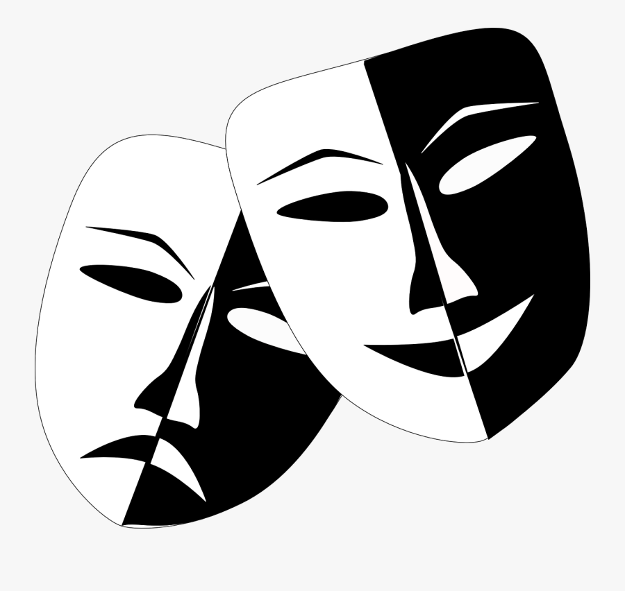 Masquerade Mask Clipart Png - Theatre Masks, Transparent Clipart