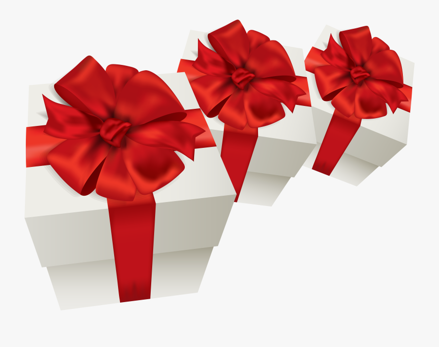 White Gift Boxes Png Clipart, Transparent Clipart