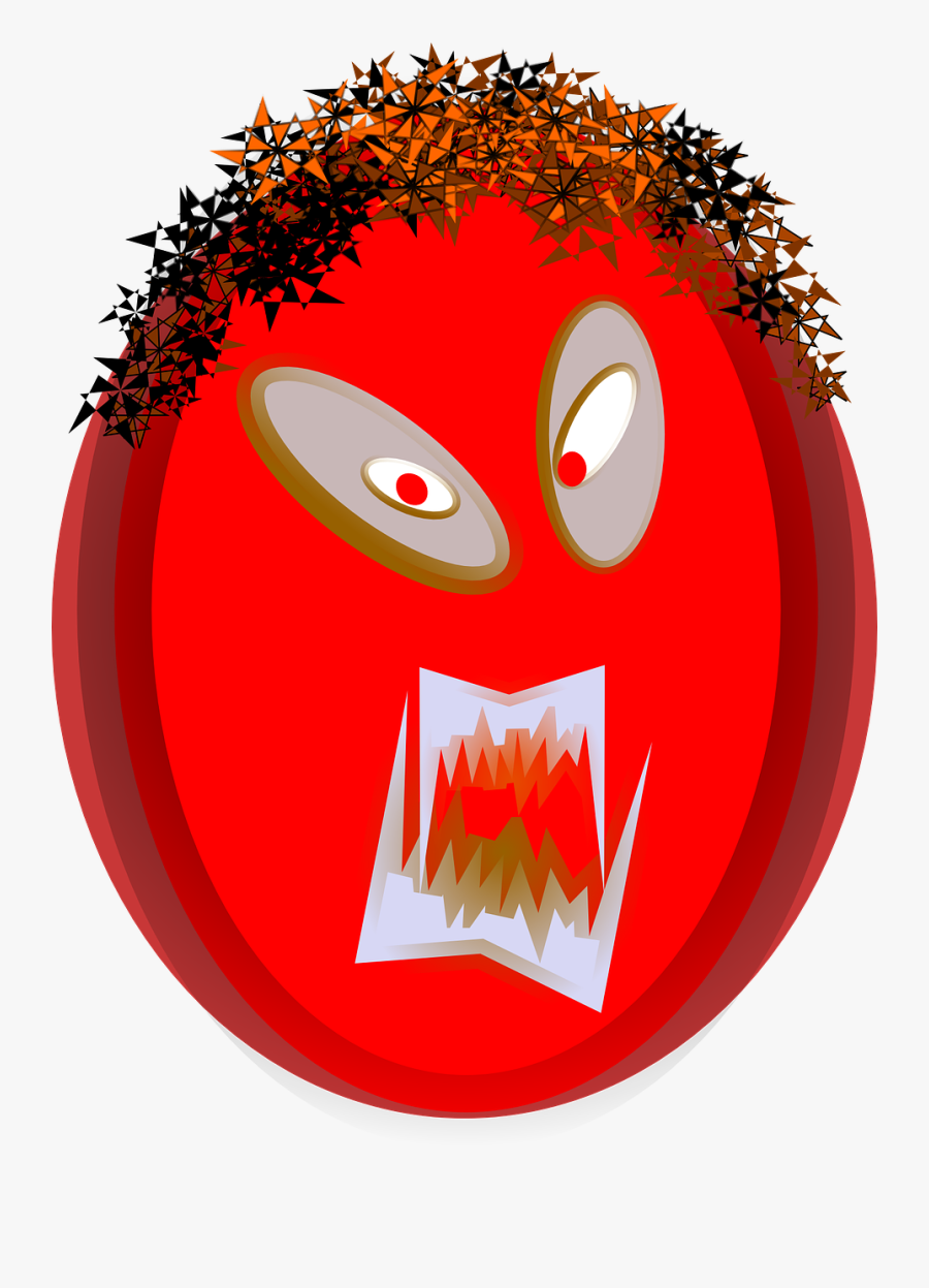Angry Mask - Tête En Colère, Transparent Clipart