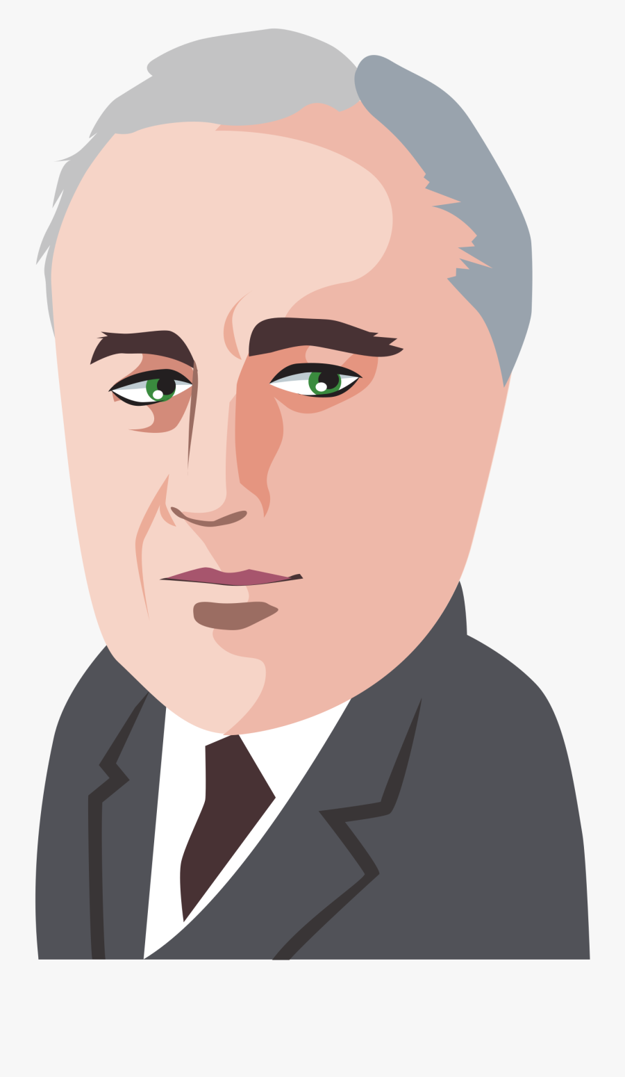 People Clipart D Roosevelt - Drawing Of Franklin D Roosevelt, Transparent Clipart